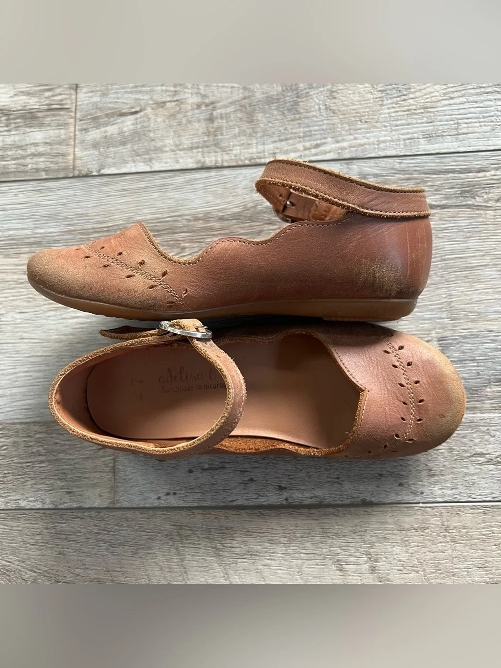 Adelisa & Co. Leather Cosecha Mary Jane Shoes Size 27 (Size 10)